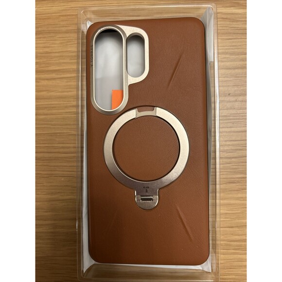 TORRAS Ostand Q3 VegSkin Spin Series Case for Samsung Galaxy  TORRAS Ostand Q3 VegSkin Case for Samsung Galaxy S26 Ultra Leather, 360 Magne...